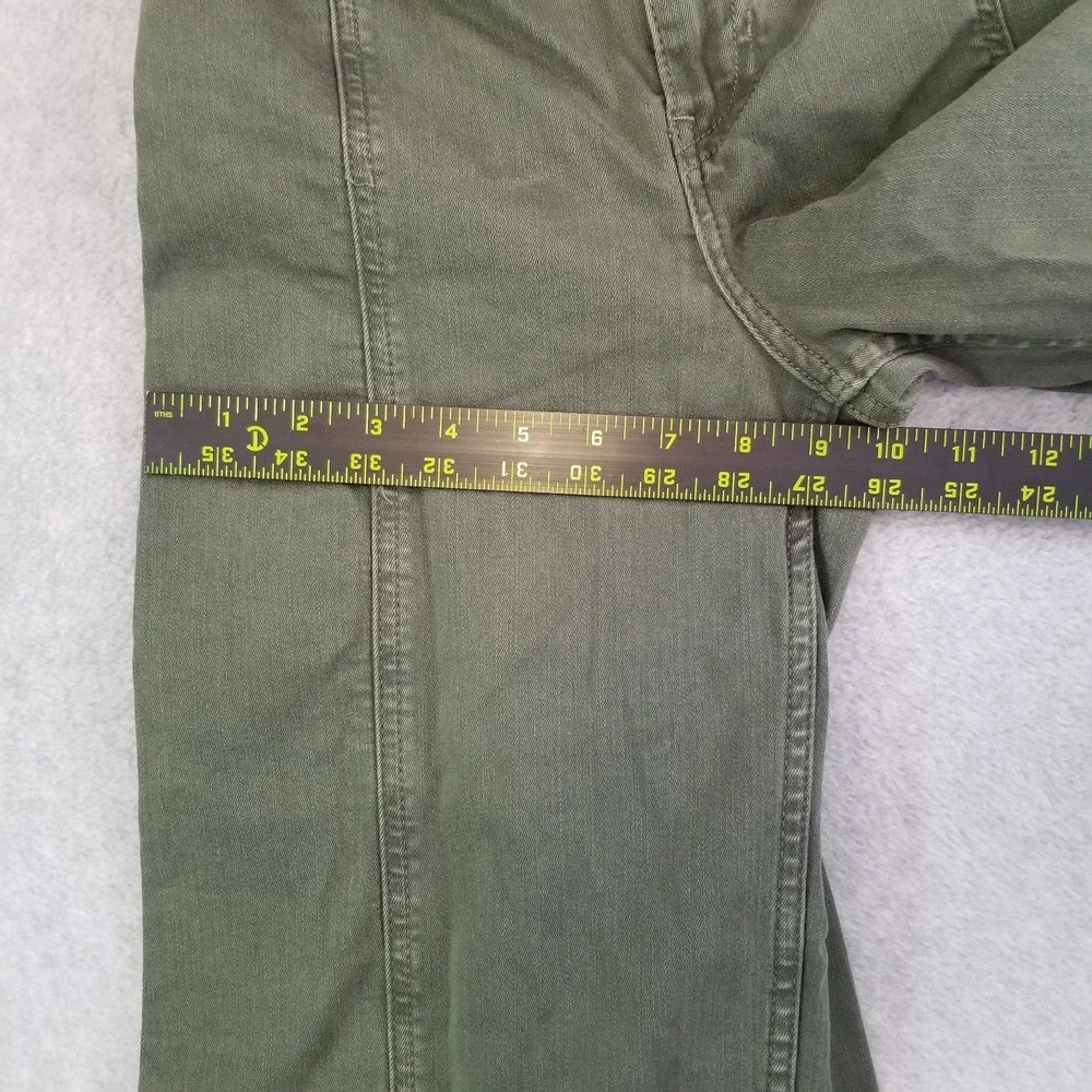 Free People Jayde Flare Pants Womens 26 Olive Green High Rise Wide Leg Seam